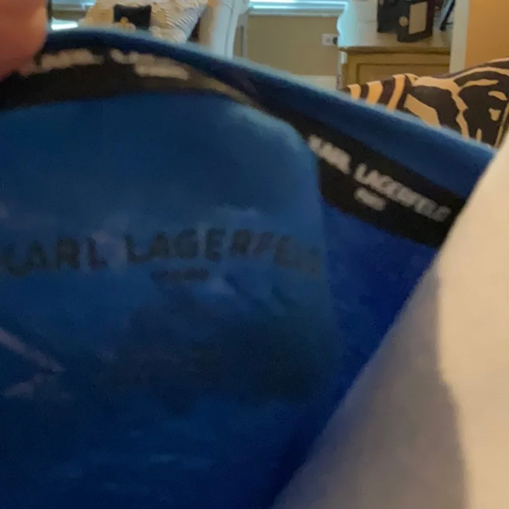 Carl Lagerfeld blue T-shirt with Crystal bling - Picture 4 of 4